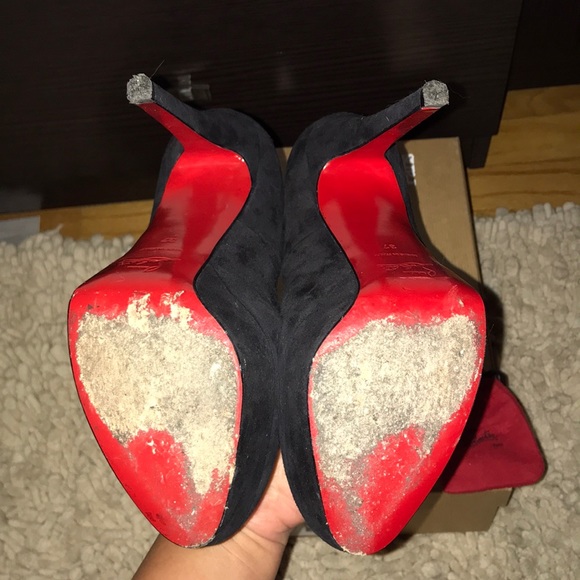 Christian louboutin Black suede Bianca pumps - Picture 7 of 8